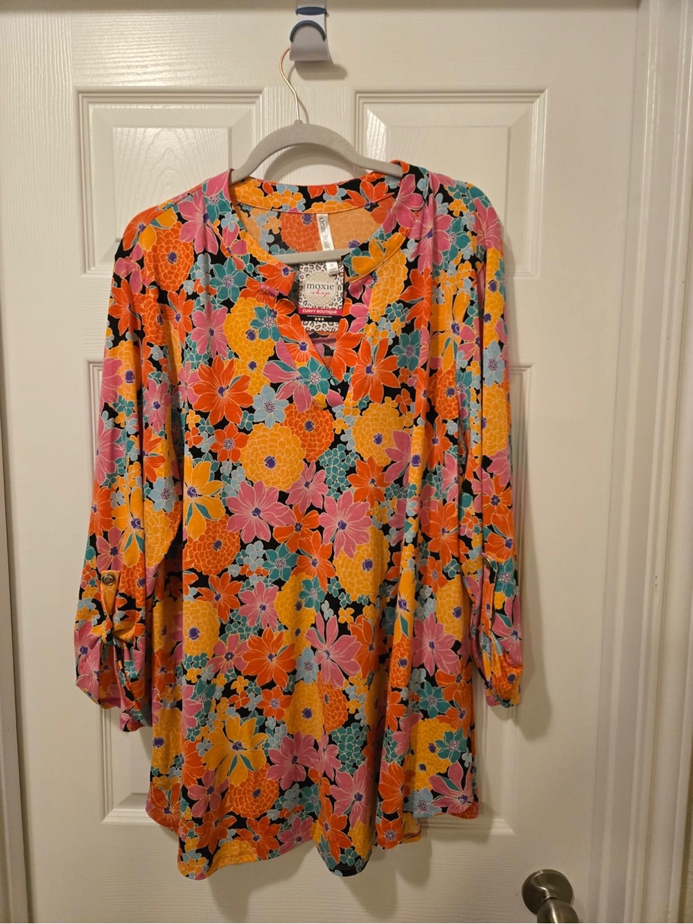 🌸 Dear Scarlett Plus Size Floral Tunic Top | Size 3XL | NWT 🌸 - Picture 6 of 7
